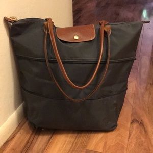 Longchamp Le Pliage Expandable Tote - Light Navy